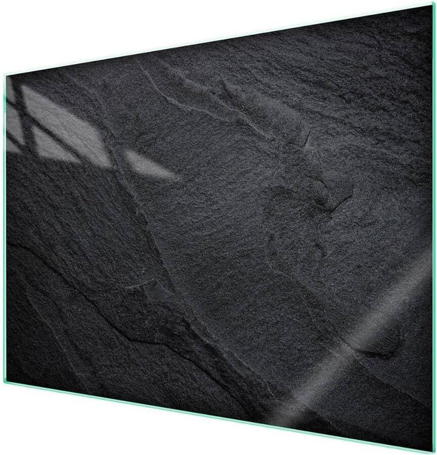 Afdekplaat Kookplaat Werkbladbeschermer Glas Keuken Beschermen Gehard Glas 70 x 52 cm Leisteen