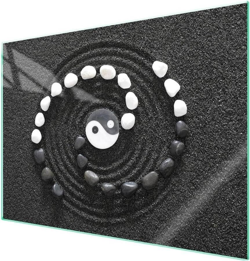 Afdekplaat Kookplaat Werkbladbeschermer Glas Keuken Beschermen Gehard Glas 70 x 52 cm Veelkleurig