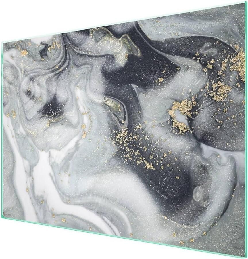 Afdekplaat Kookplaat Werkbladbeschermer Glas Keuken Decoreren Beschermen Gehard Glas Krasbestendig 70 x 52 cm Veelkleurig Marmer