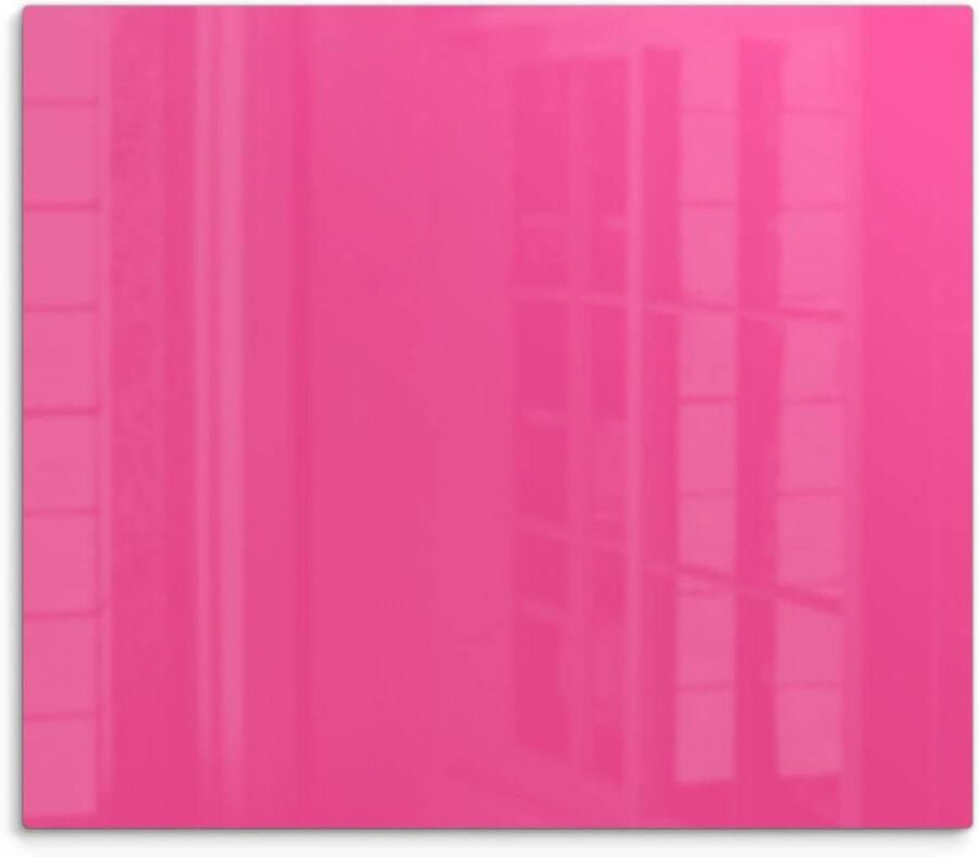 Afdekplaat voor fornuis Glasplaat kookplaat Keukenbescherming & snijden 3D diepte-effect 60 x 52 cm Roze