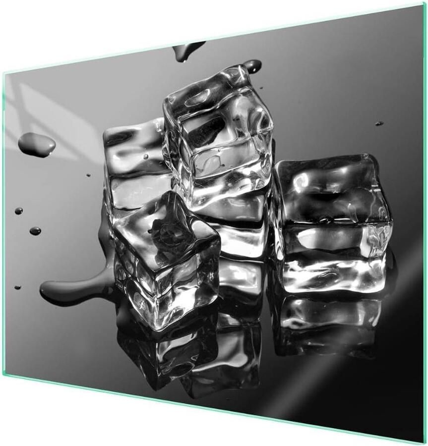 Afdekplaat voor fornuis Kookplaat beschermer Keuken decoreren Gehard glas 70 x 52 cm Veelkleurig