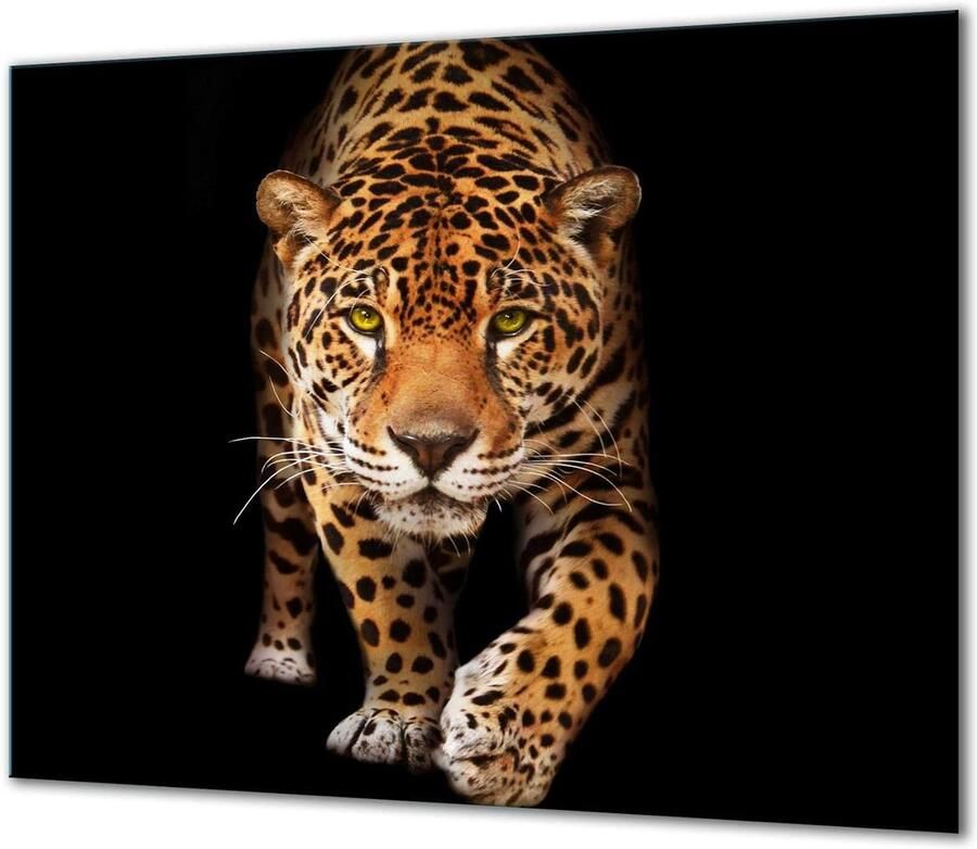 Afdekplaat voor fornuis Kookplaatbeschermer Glasplaat Keuken Beschermen Gehard Glas 60x52 cm Zwart