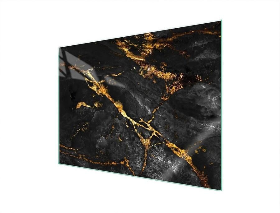 Afdekplaat voor fornuis Kookplaatbeschermer Werkbladbeschermer Keuken organiseren Gehard glas 70 x 52 cm Marmer
