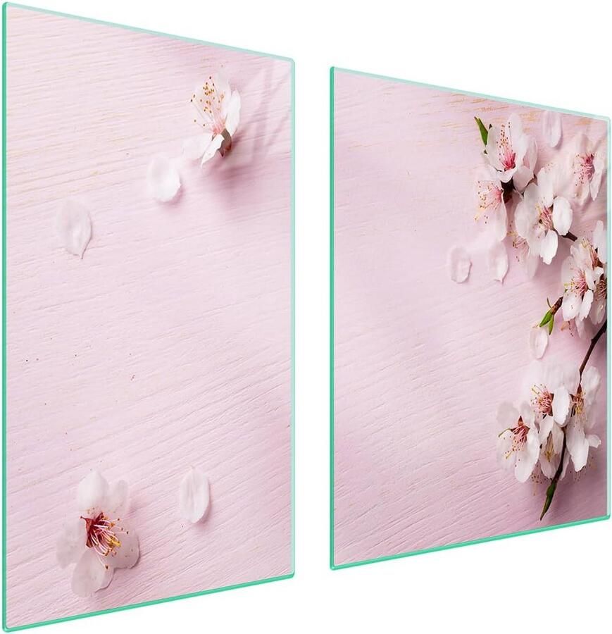 Afdekplaten fornuis Werkblad beschermers Keuken Decoratie Gehard Glas 100x52 cm Veelkleurig