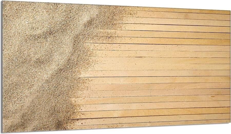 Afdekplaten Kookplaten Werkbladbeschermer Glas Keuken Decoratie Gehard Glas 90x52cm Beige