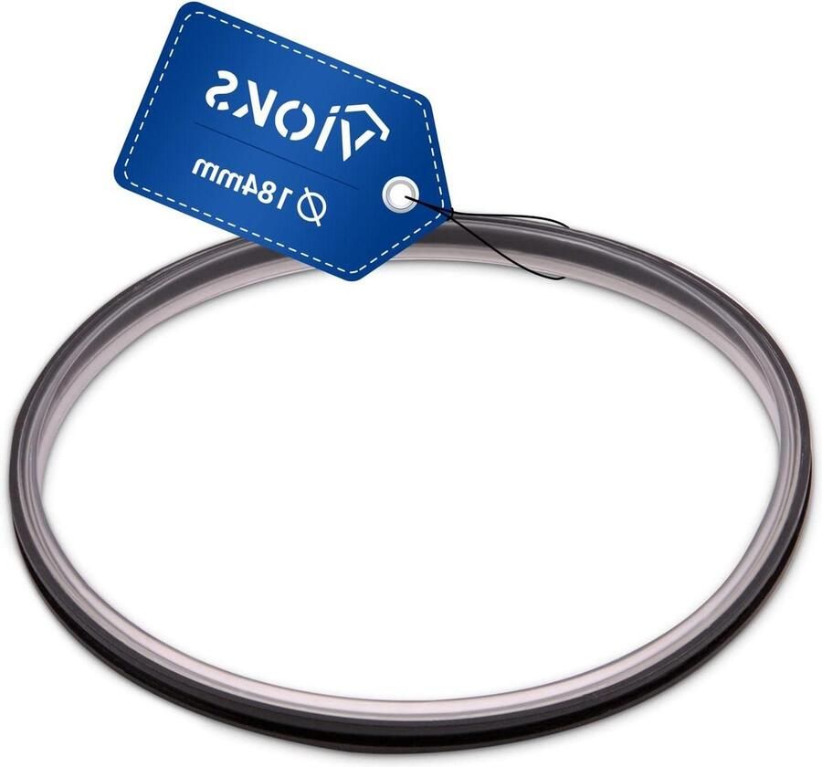 Afdichting Keukenmachine Dekselring Kom Voorkom Lekken Perfecte Pasvorm 184 mm Diameter Zwart