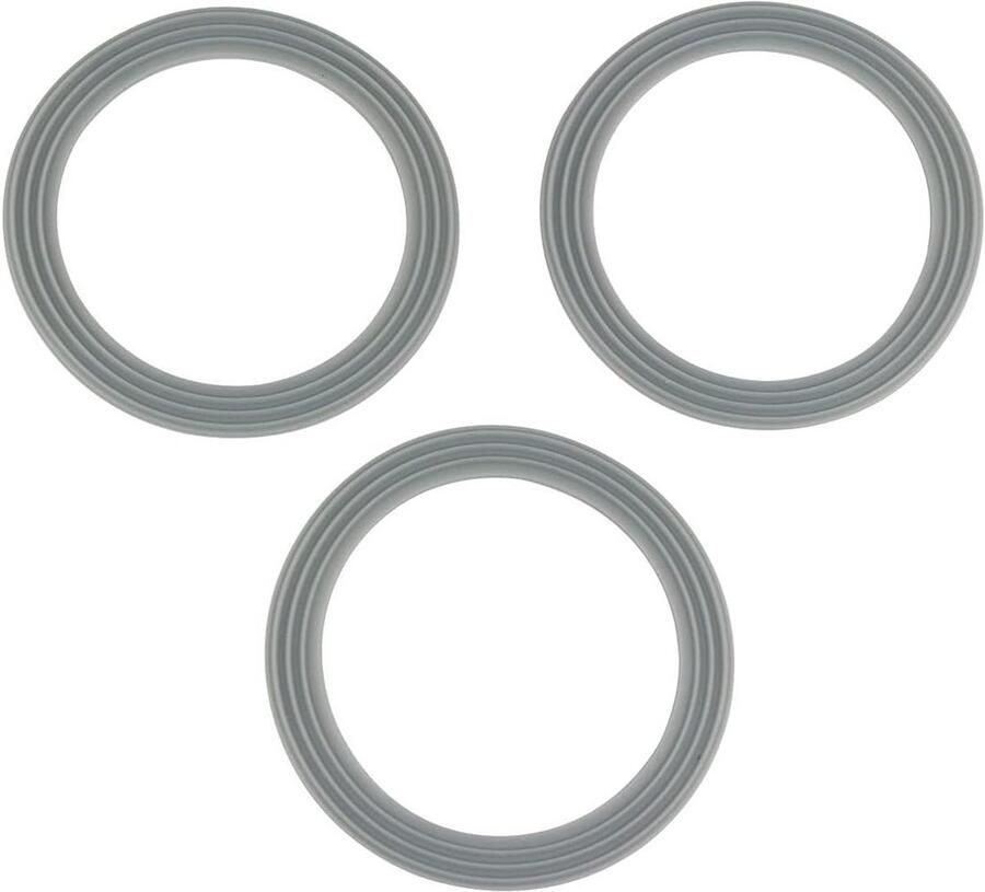 Afdichtingen Blenderhouder Reserveafdichtingen Keukenmachine Onderhoud Set van 3 stuks 77 mm buitendiameter Transparant