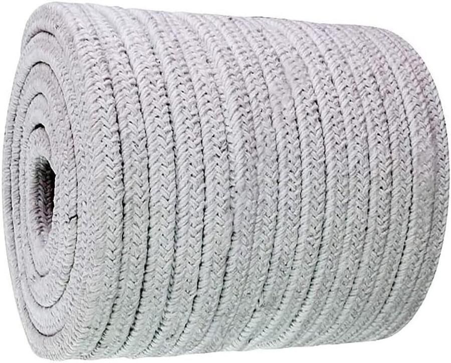 Afdichtingskoord Houtkachel Glasvezel Touw Oven Afdichting Hoge Temperatuur Bestendig 18x18mm 1m Zwart