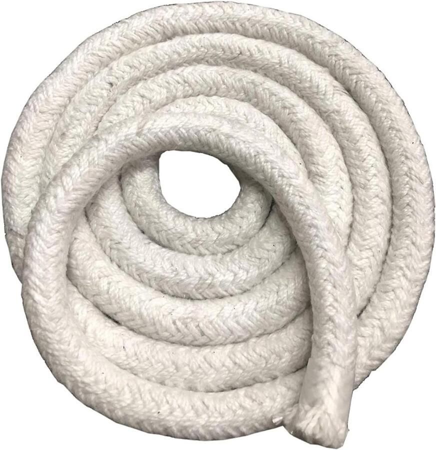 Afdichtingskoord Kachel Houtkachel Touw Oven Deur Afdichten Hoge Temperatuur 6mm x 10m Zwart