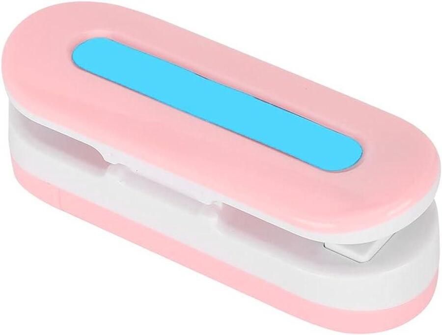 Afdichtingsmachine Mini Sealer Plastic Zakken Sluiten Hoge Temperatuur Afdichting 100 x 38 x 35 mm Roze