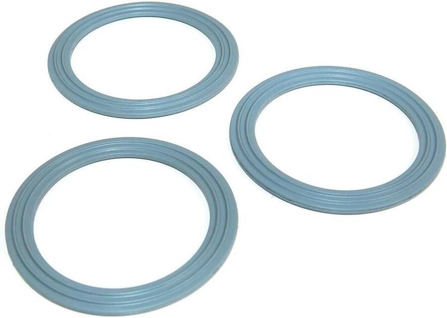 Afdichtingsring Keukenmachine Mixer Rubber Pakking Set Voedsel Mengen Origineel Vervangingsonderdeel 3 stuks Grijs