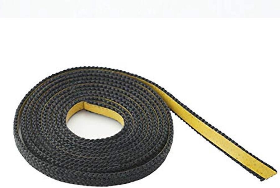 Afdichtingstape Zelfklevend Glasvezelband Oven Kachelruiten Afdichten Hittebestendig 550°C 40 mm x 3 mm Zwart