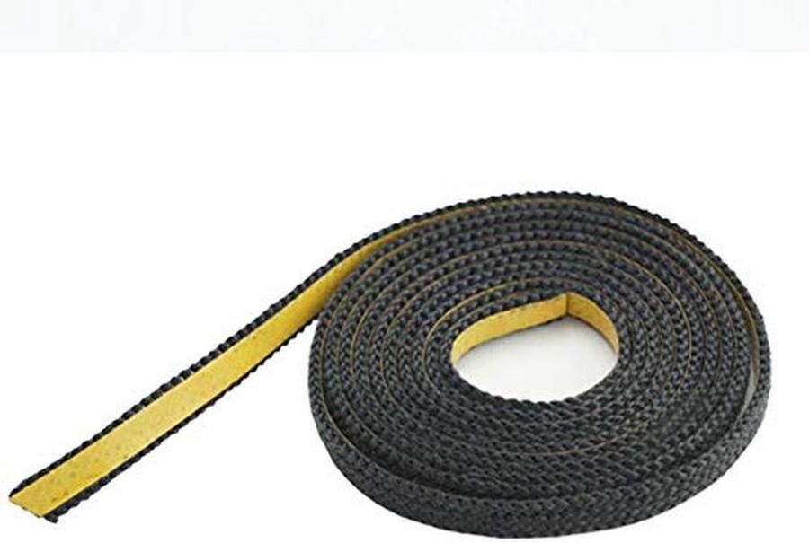 Afdichtingstape Zwart Glasvezelband Oven Ruitafdichting Haard Zelfklevend Montage 30mm x 3mm Zwart