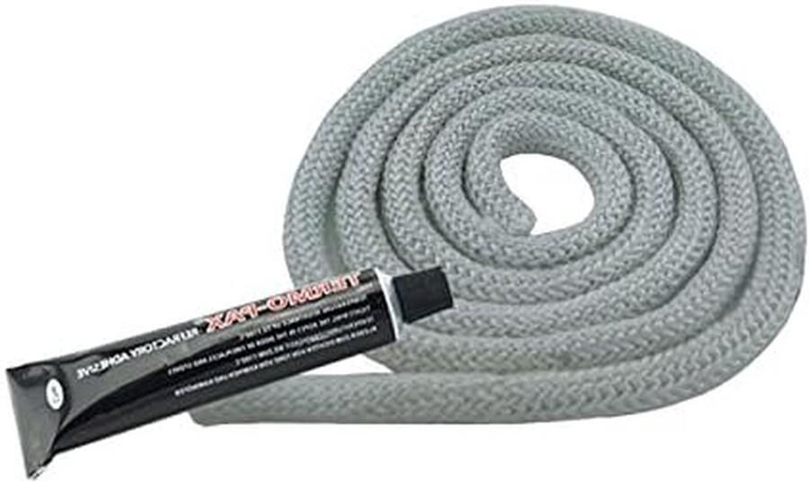 Afdichtkoord Kachel Glasvezelkoord Oven Kachel Dichten Hittebestendig tot 550°C 20mm 2 Meter Wit