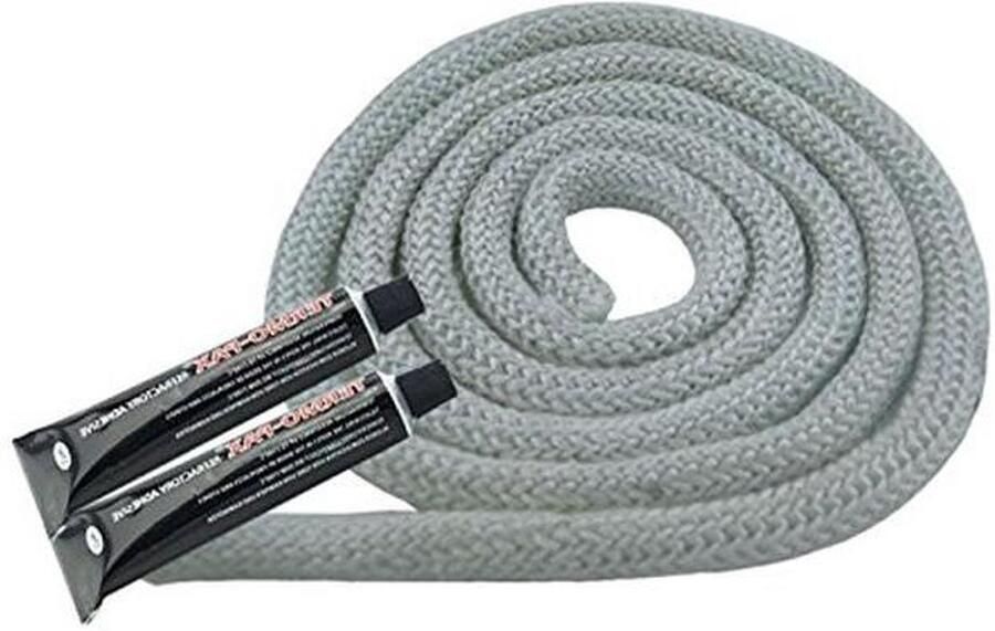 Afdichtkoord Kachel Glasvezelkoord Oven Reparatie Hittebestendig tot 550°C 8mm 4 meter Wit
