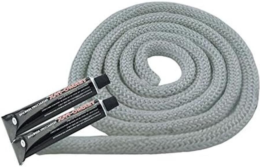 Afdichtkoord Verwarming Glasvezelkoord Oven Kachel Dichten Hittebestendig 550°C 10mm 4 meter Wit