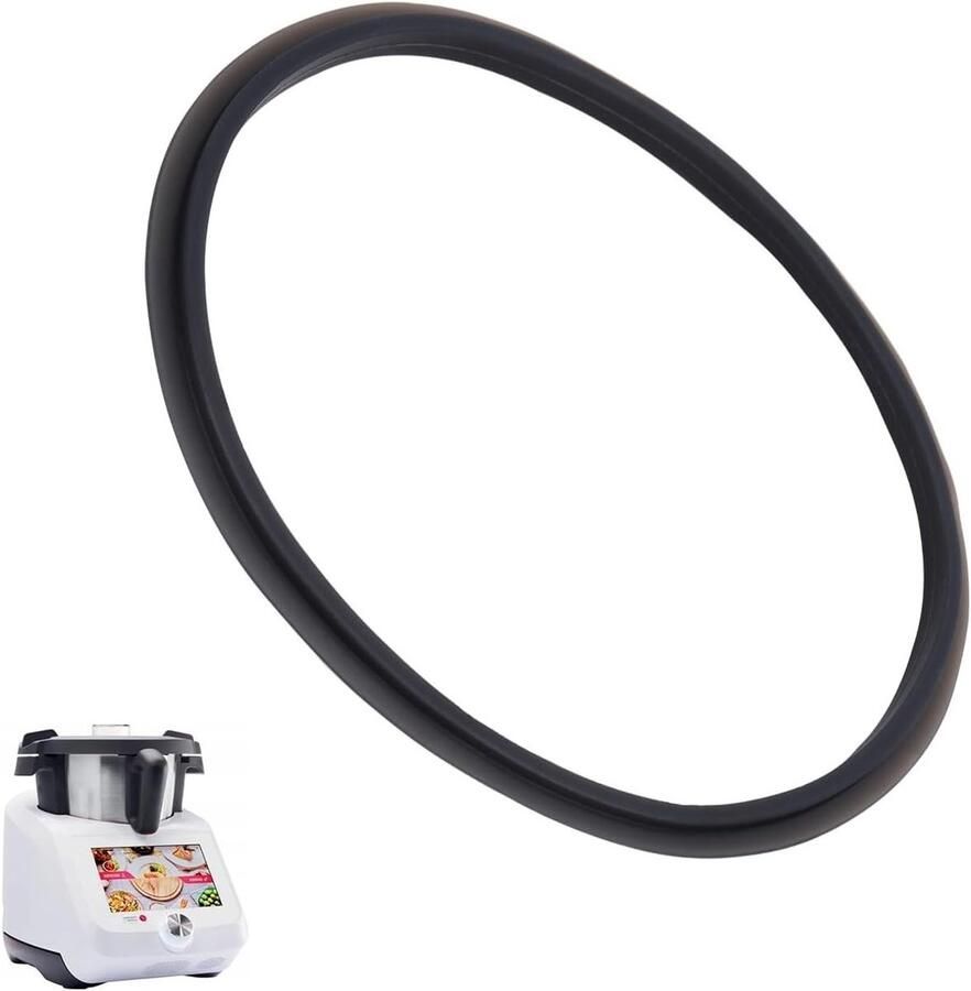 Afdichtring Keukenmachine Dekselafdichting Ring Schoon Koken Hoge Temperatuur Bestendig 10 x 10 x 1 cm Transparant