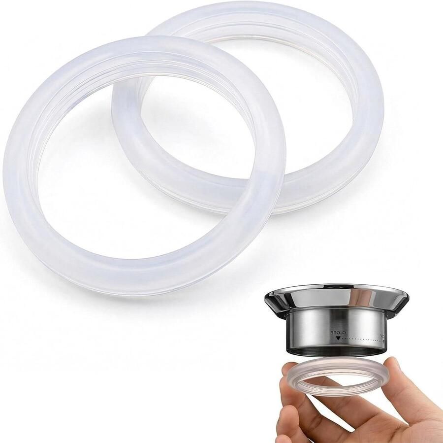 Afdichtring Koffiemachine Reserve O-ring Espresso Zetten Voedselveilige Siliconen 2 Stuks Grijs
