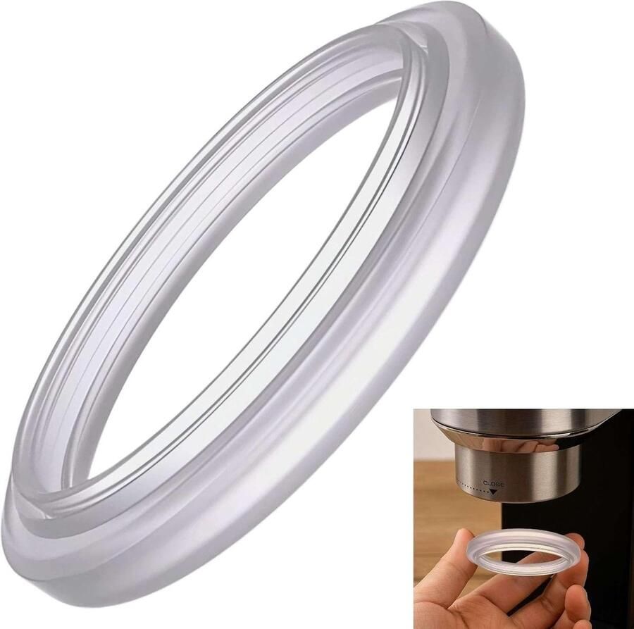 Afdichtring Koffiezetapparaat Koffie Machine Ring Optimale Koffie Extractie Hittebestendig Silicone Ø 58 mm Grijs