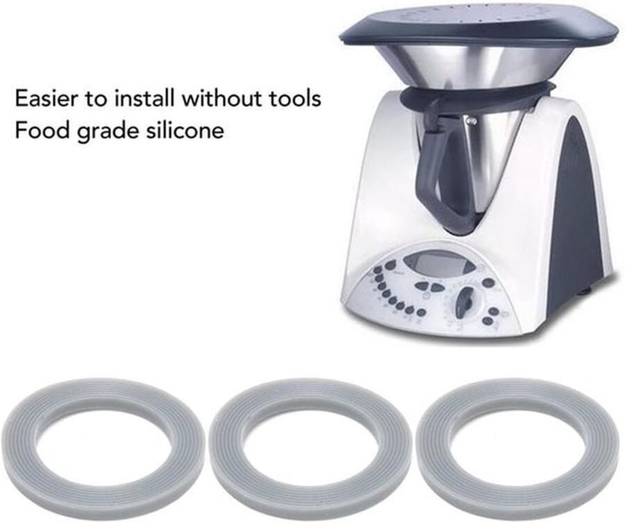 Afdichtring Set van 5 Siliconen Blender Afdichtingsringen Waterdicht Beschermende Onderdelen Herbruikbaar Eenvoudige Installatie Blender Afdichting