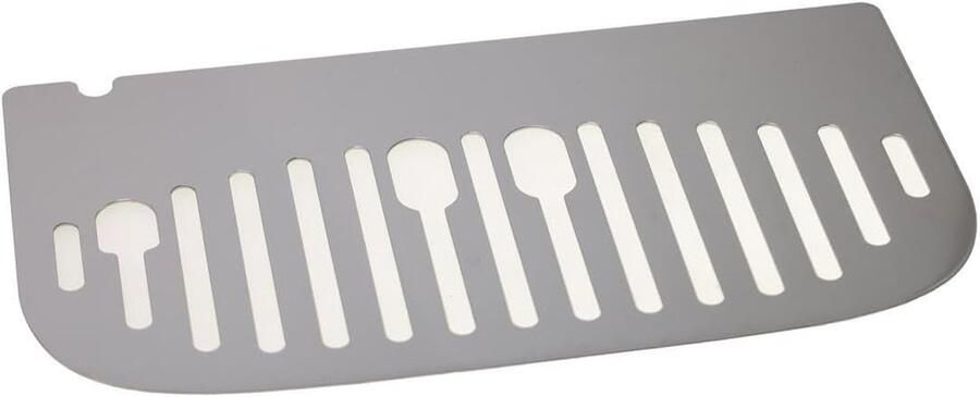 Afdruipplaat Koffiemachine Lekbak Onderdeel Koffie Maken Roestvrij Staal 23 x 13 cm Zilver
