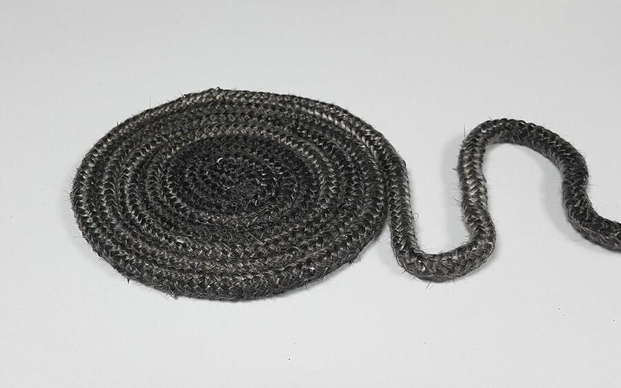 Afichtingskoord Zwart Dichtingsband Oven Haard Dichten Zelfklevend 1 Meter Zwart