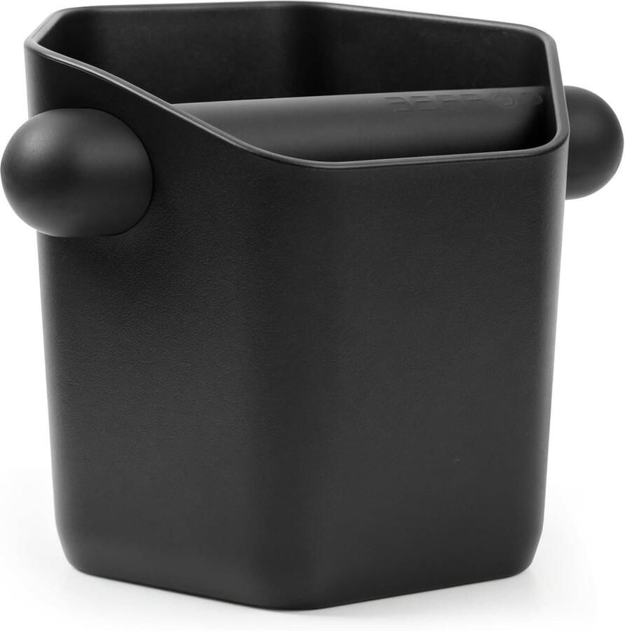 Afklopcontainer Koffie Klopbox Espresso Koffiedik Verwijderen Compact Ontwerp 12 x 12 x 12 cm Zwart