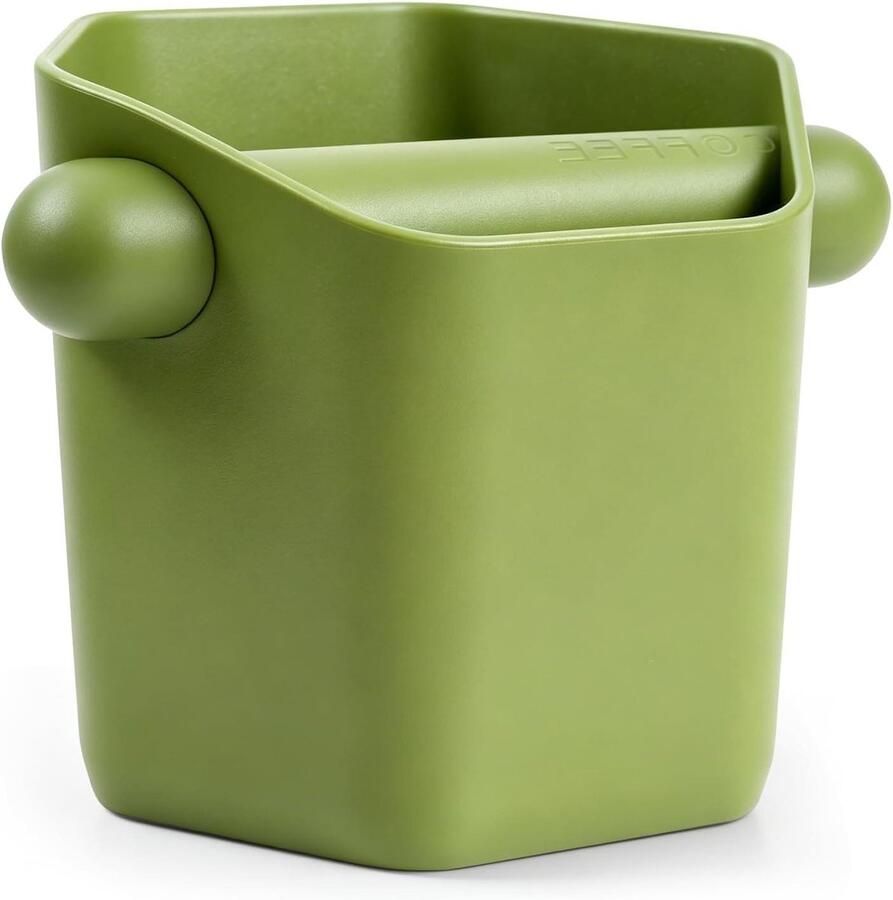 Afklopcontainer Koffie Koffieklopbox Espresso Bereiden Schokdempend Ontwerp Compact Formaat Groen