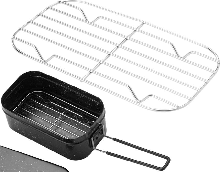 Bakplaat Warmhoudrek Kookrooster Oven Keuken Multifunctioneel Zwaar Roestvrij Staal Klein Groot Zilver