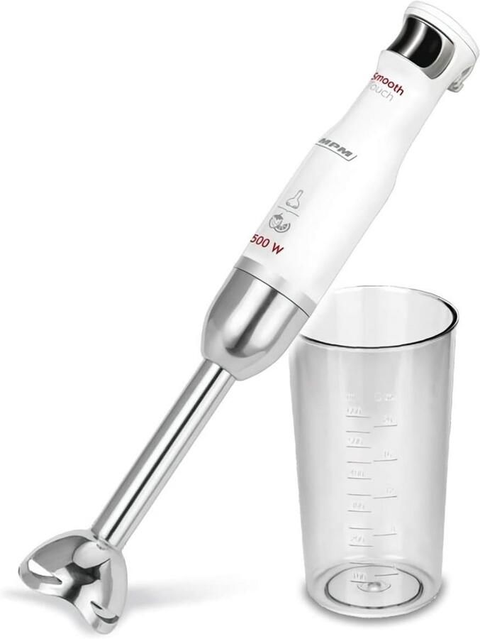 Afneembare handmixer met roestvrijstalen arm en soft-touch-functie 600 ml 500 W