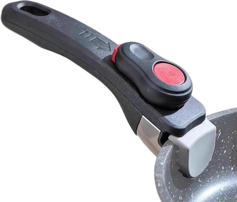 Afneembare Pannengreep Handvat Keukengerei Veilig Koken Hittebestendig Ontwerp 20 cm Zwart