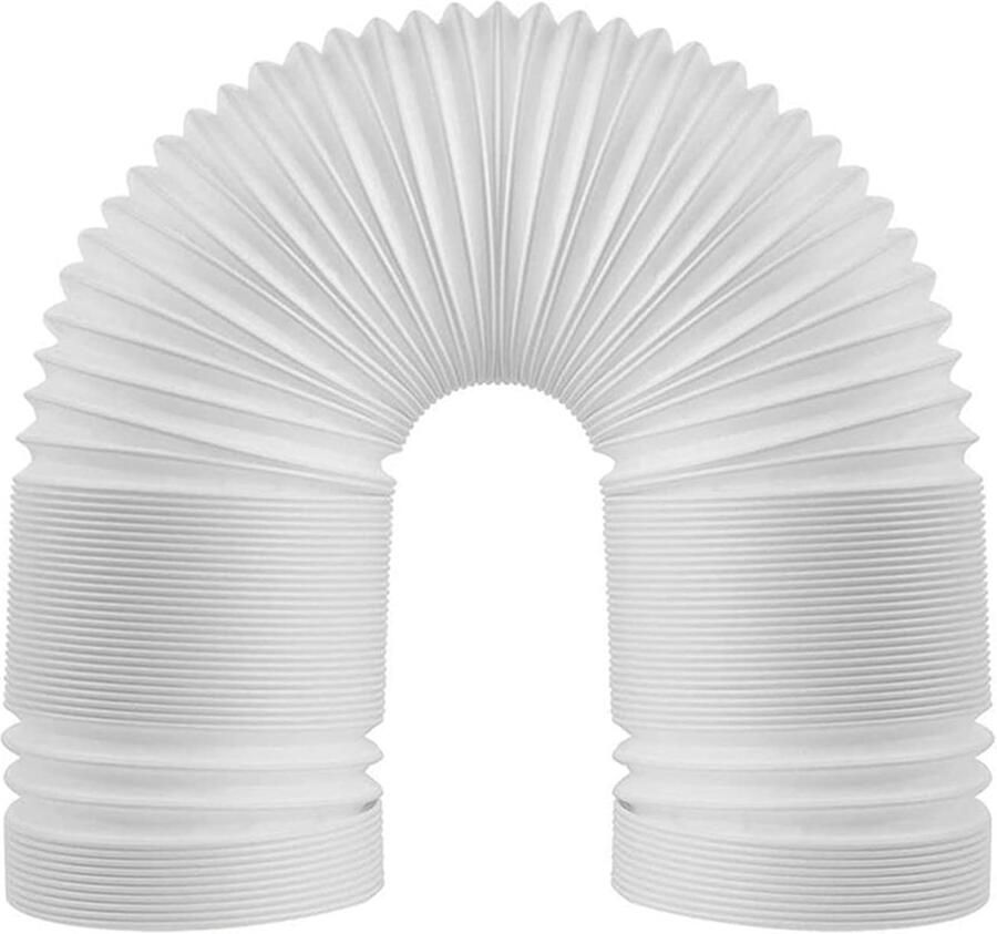 Afvoerslang Airco Ventilatieslang Afzuigkap Airco Ventilatie Verlengbaar Materiaal 150 cm Wit