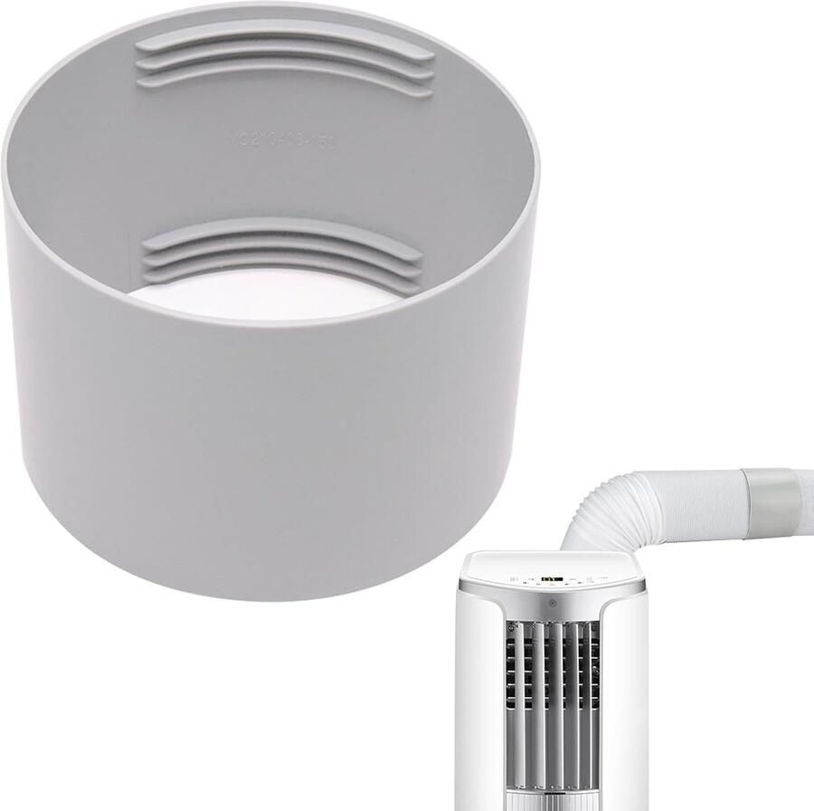 Afvoerslangadapter 150 mm naar 150 mm afvoerslang verbindingsstuk 150 airconditioning slangadapter 150 ventilatiebuisverbinders 150 slangadapter voor afzuigkap en ventilatiebuis ABS kunststof