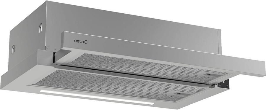 Afzuigkap 60 cm Inox met 4 Afzuigstanden-Touch Control en Zeer Stille Motor