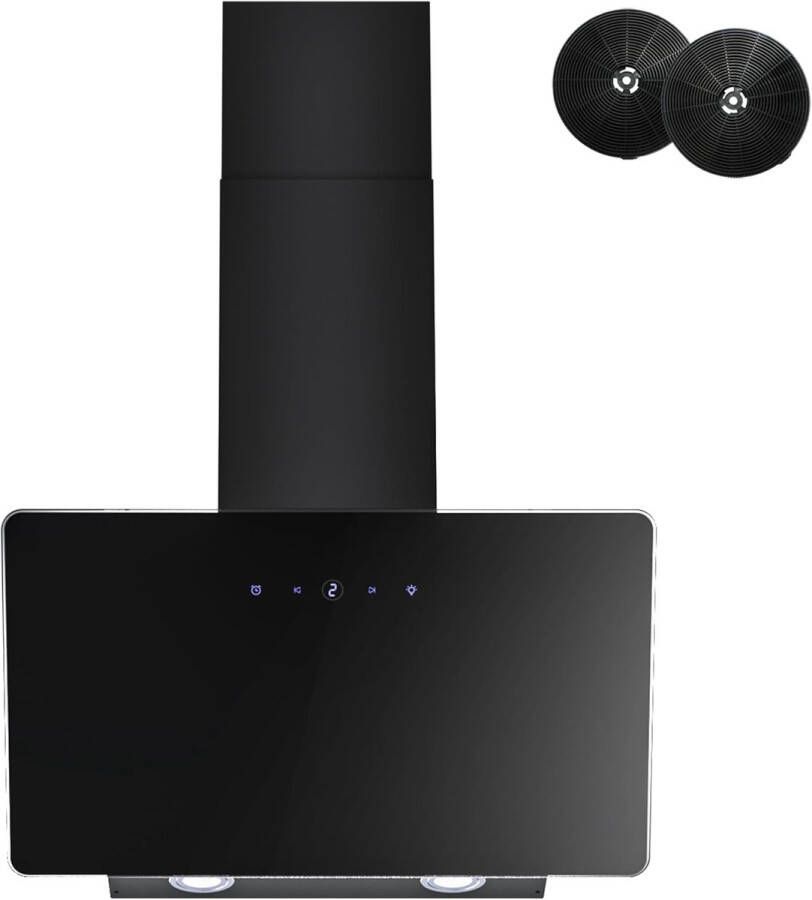 Afzuigkap 60 cm met tiptoetsbediening LED-verlichting en efficiënte borstelloze motor