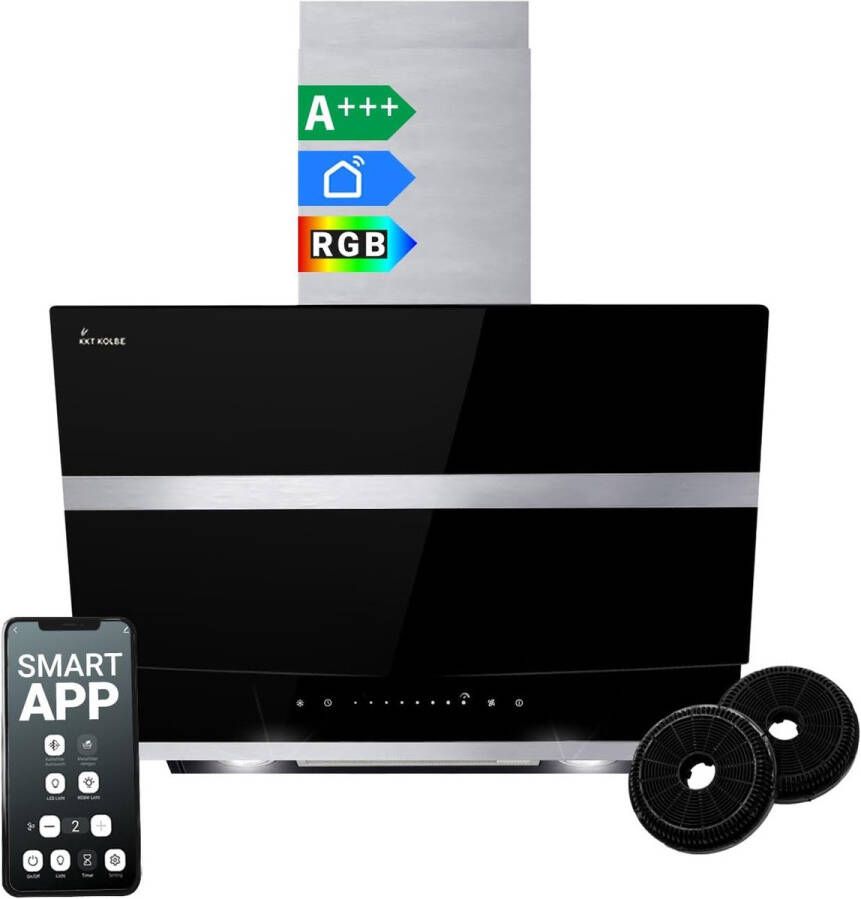 Afzuigkap 60 cm Muurmodel met RGBW LED Verlichting en WiFi