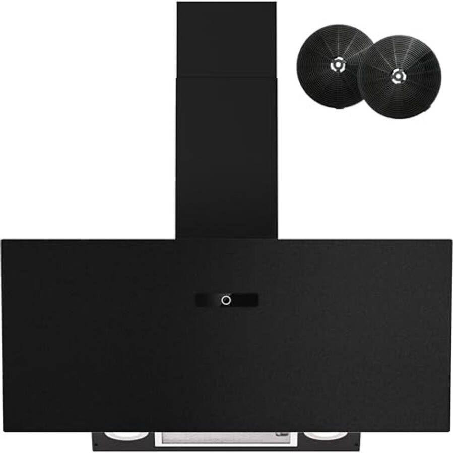 Afzuigkap 90 cm krachtige afzuigkap met luchtstroom tot 594 m³ h LED verlichting TouchControl & 9 standen