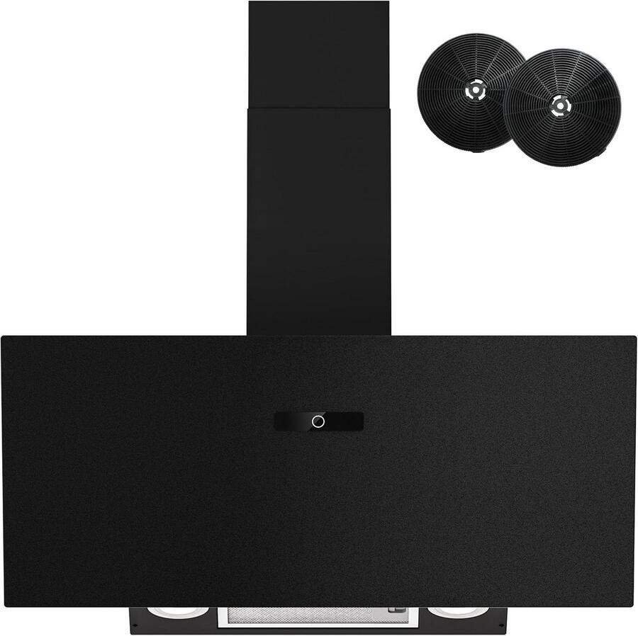 Afzuigkap 90 cm krachtige afzuigkap met luchtstroom tot 594 m³ h LED verlichting TouchControl & 9 standen