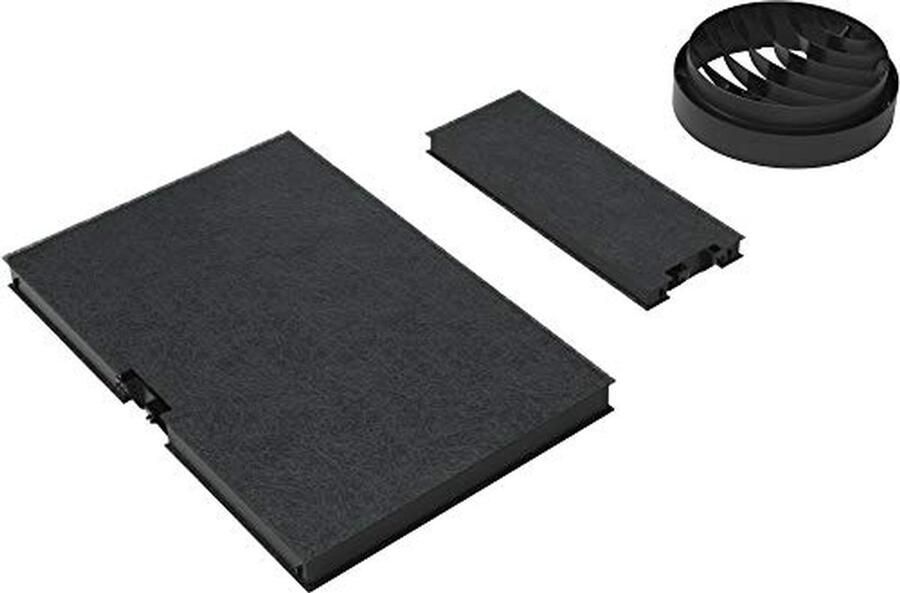 Afzuigkap Accessoires Koolstoffilter Set Circulatielucht Werking Inclusief Diffuser 2 Stuks Zwart