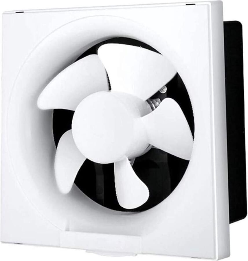 Afzuigkap Afzuigventilator Ventilatie Fan Lucht Zuiveren Terugslagklep Ontwerp 8 inch Wit