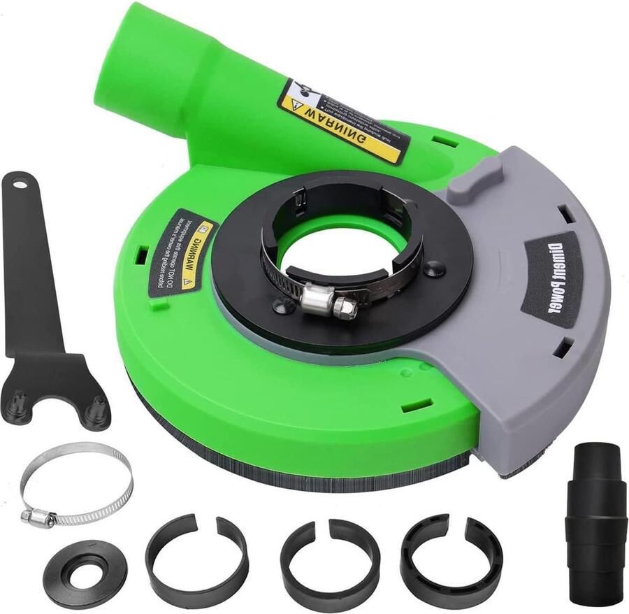 Afzuigkap borstelkrans 115-125 mm groen universeel