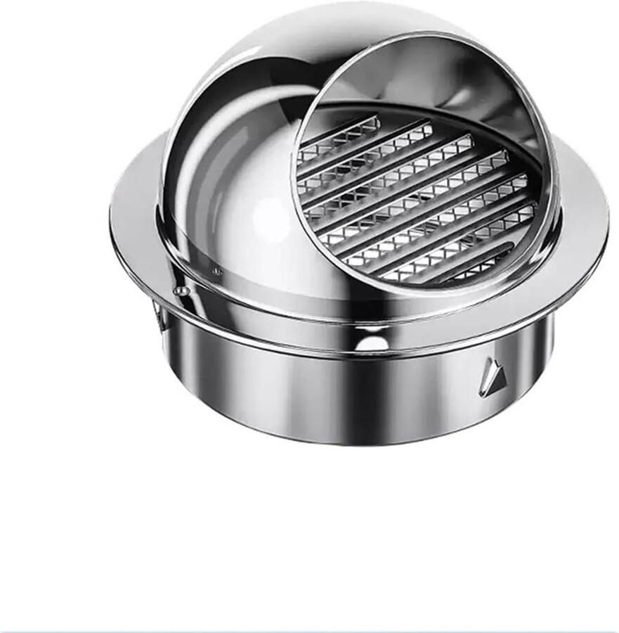 Afzuigkap Buitenmuur Uitlaat Ventilatiekap Regenkap Buitenlucht Ventilatie Vormstuk Uit Eén Stuk 100mm (4 inch) Roestvrij Staal