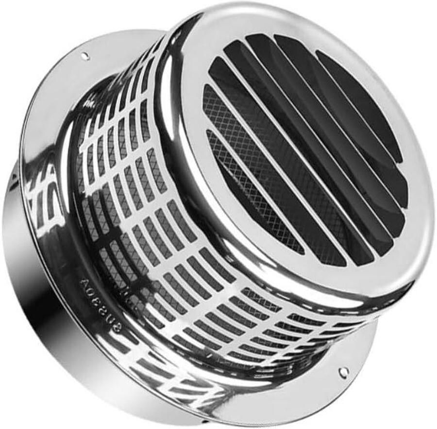 Afzuigkap Deksel Ventilatie rooster Keuken ventilatie Regenbestendig ontwerp 22 cm Zilver