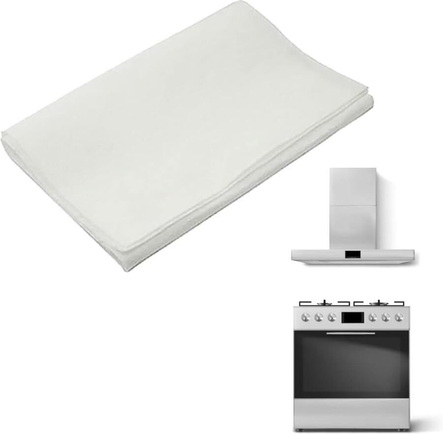 Afzuigkap filter universele spons 40 x 80 cm op maat te snijden absorbeert geuren en vet ideaal voor schone lucht ShopVlot