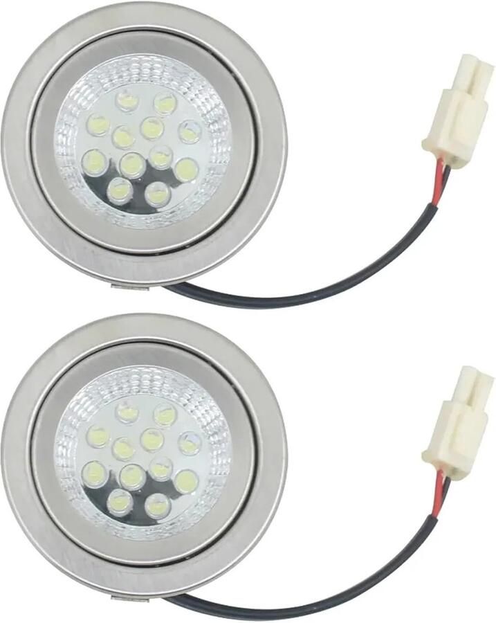 Afzuigkap Gloeilampen Keukenlamp Vervanging Koken Verlichten Energiebesparend 3W 24V Zilver