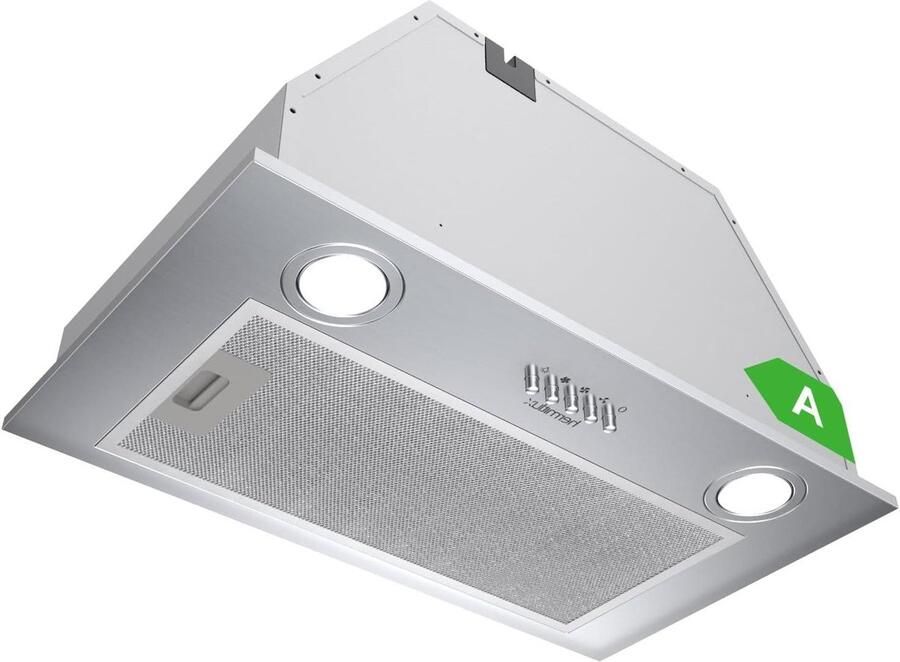 Afzuigkap Inbouw Keukenafzuigkap Afzuiging Keuken Lucht Zuiveren Roestvrij Staal 52 cm Zilver