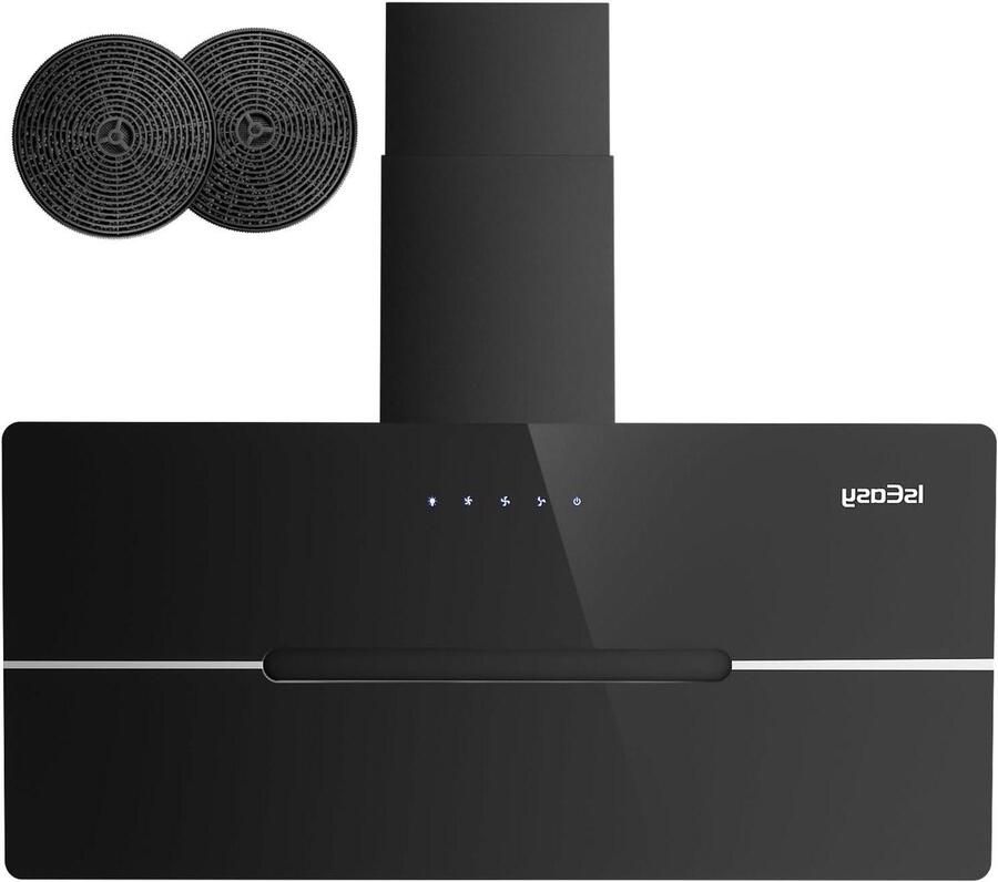Afzuigkap Keukenventilatie Frisse Keuken Sterke Afzuiging 90 cm Zwart