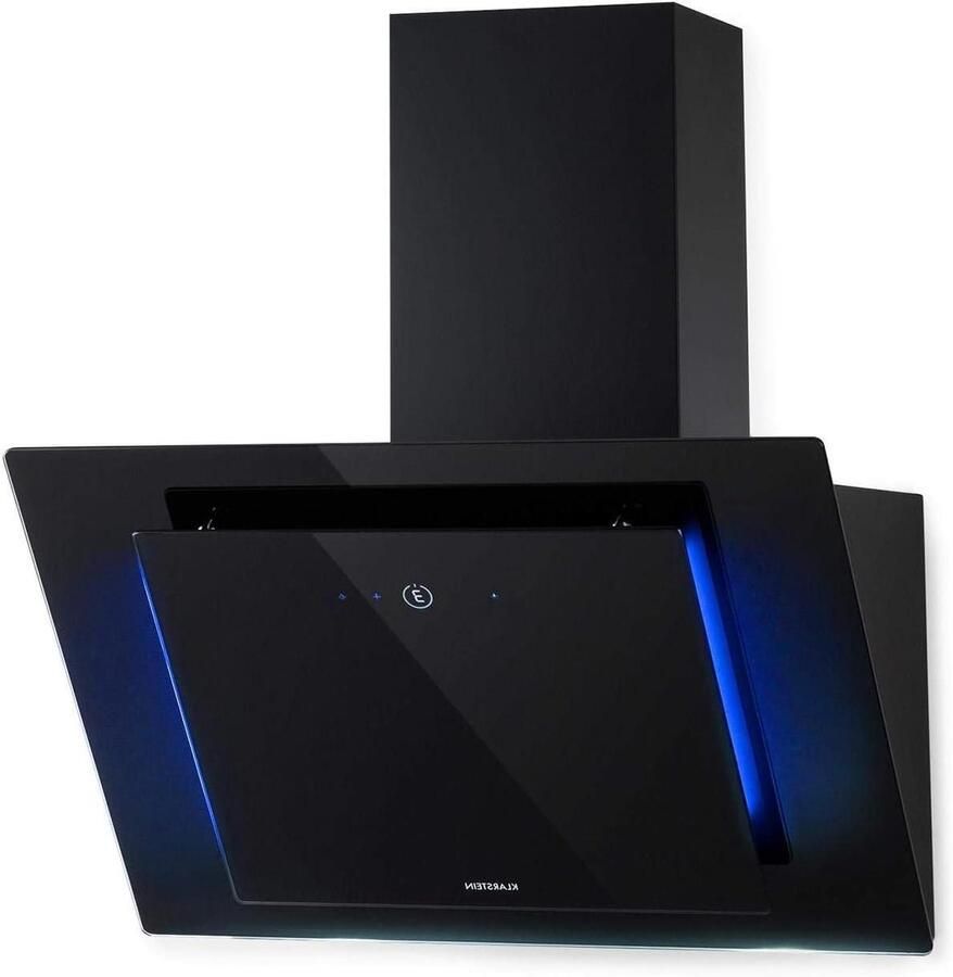 Afzuigkap Keukenventilator Koken zonder geurtjes A++ energieklasse 60 cm breed Zwart