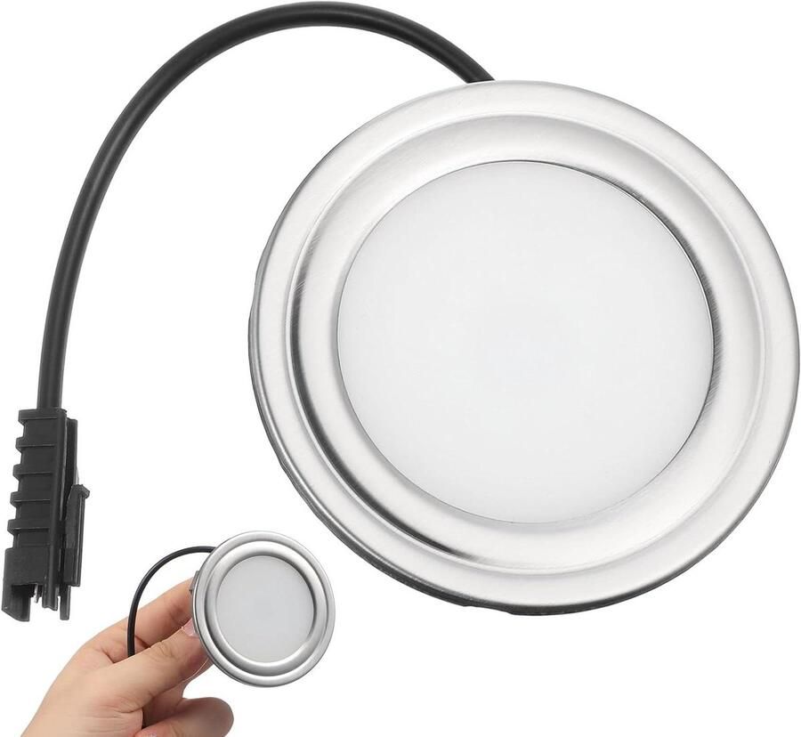 Afzuigkap Lamp Keukenverlichting LED Onderkast Verlichting Vochtbestendig Ontwerp 7 cm Zilver