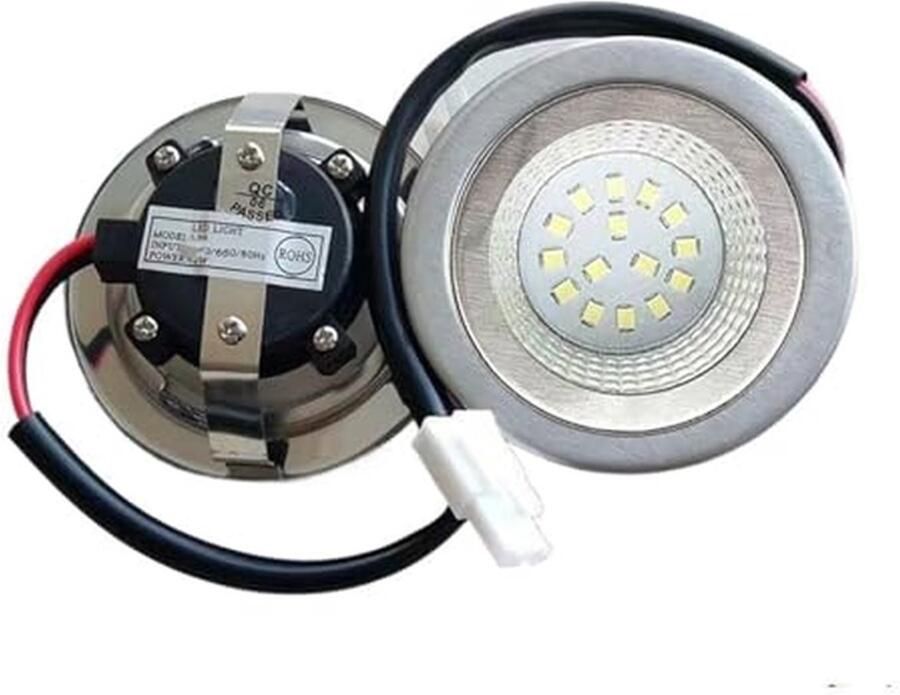 Afzuigkap Lamp Mini Vent Licht Kookplaat Verlichting Dubbele Spanning 55mm Gat Wit